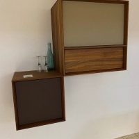 Lux wandkastjes in notelaar - TEAM 7 